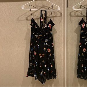 Urban outfitters floral black dress